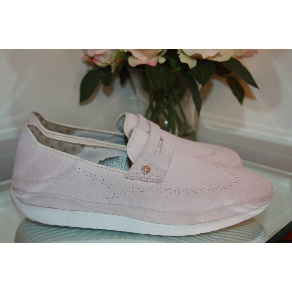 Ugg Cali Penny Men's 10d Slip On Rosetta Pink Suede Shoe — image 5 of 8